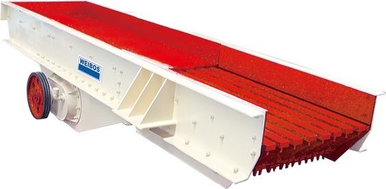 96t / H Jaw Crusher เครื่องป้อนแบบสั่นการขุดเหมืองหินกรวด