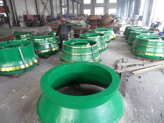 เหมืองหินเว้า Mantle Socket Bowl Liner Bearing Wear Parts Cone Crusher Spare